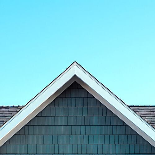 flashing on a suburban home's roof