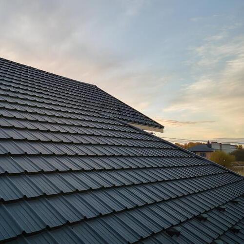 a synthetic slate roof
